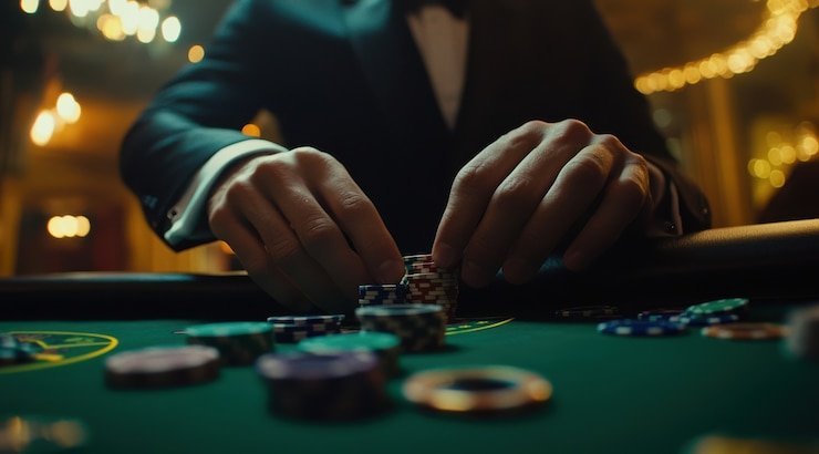 Tampilan permainan Buffalo King dengan simbol badak dan payline di studio live dealer beta78
